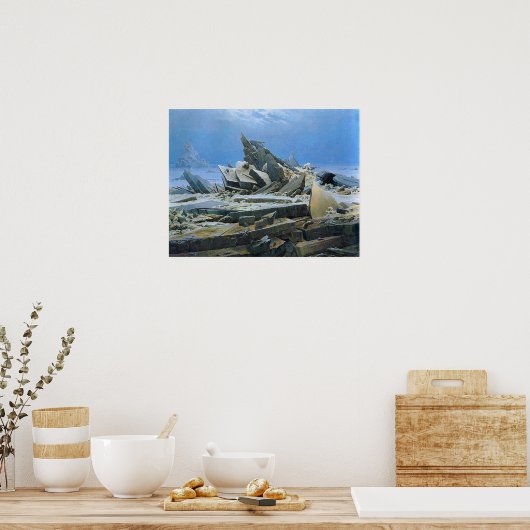 Poster Friedrich - Mer De Glace (Cuisine)