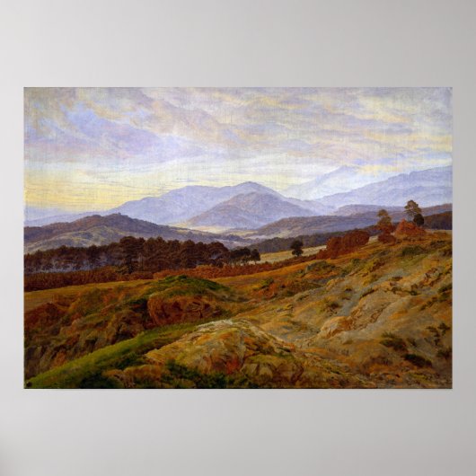 Poster Friedrich - Montagne dans les montagnes géantes (Devant)