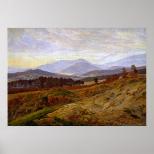 Poster Friedrich - Montagne En Montagnes Géantes