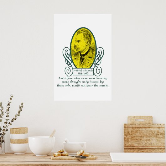 Poster Friedrich Nietzsche (Cuisine)