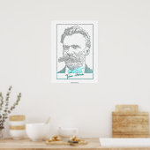 Poster Friedrich Nietzsche. philosophe allemand [010] (Cuisine)