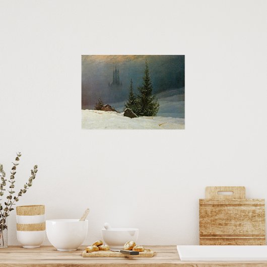 Poster Friedrich - Paysage d'hiver 1811 (Cuisine)