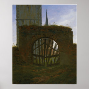 Poster Friedrich - Portail du cimetière