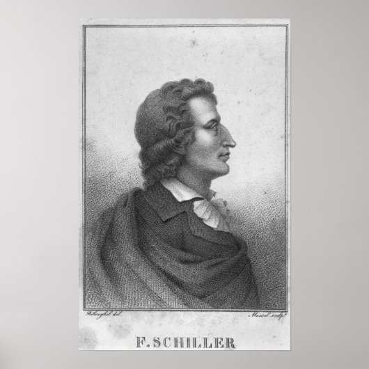 Poster Friedrich Schiller gravée par Massol (Devant)