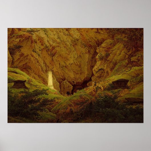 Poster Friedrich - Tombe des héros antiques (Devant)