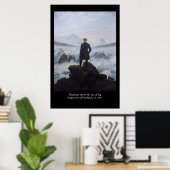 Poster Friedrich's Wanderer au-dessus de la mer de brouil (Bureau à domicile)