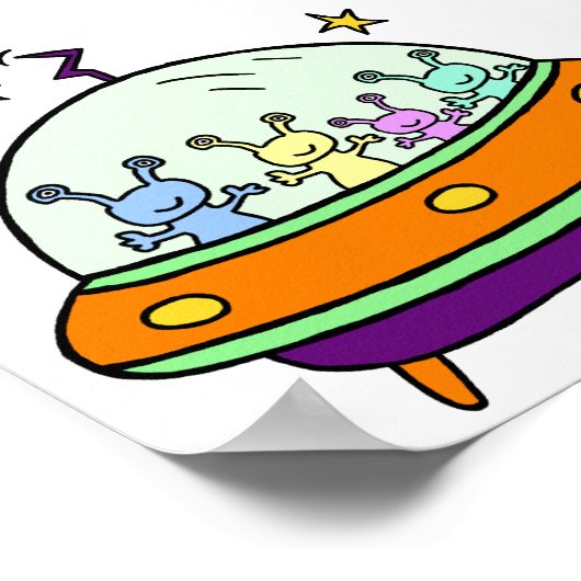 Poster Friendly Aliens (Coin)