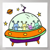 Poster Friendly Aliens (Devant)