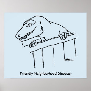 Poster Friendly Neighborhood Dinosaur