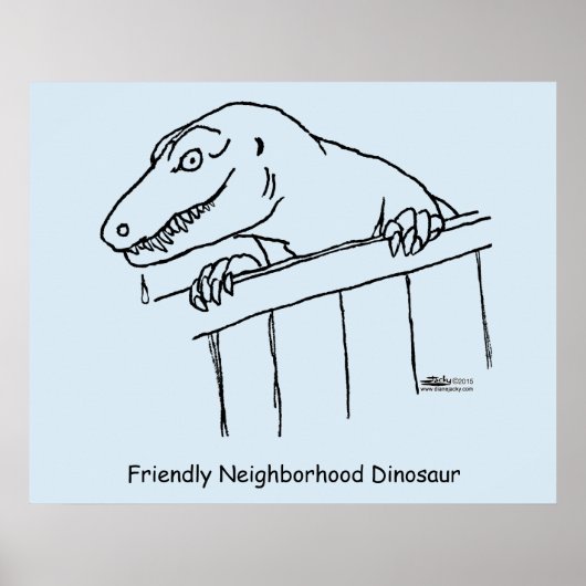 Poster Friendly Neighborhood Dinosaur (Devant)