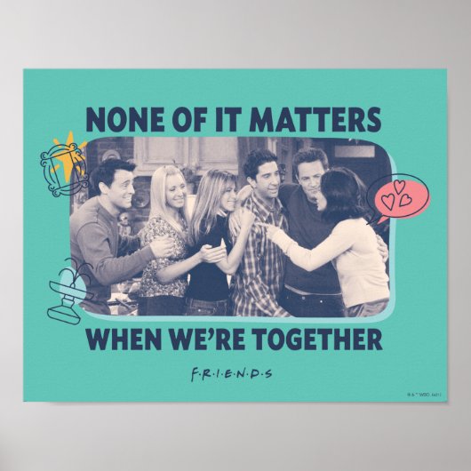 Poster FRIENDS™ | Câlin de groupe (Devant)
