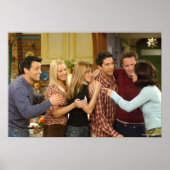 Poster FRIENDS™| Cast Thanksgiving Group Hug (Devant)