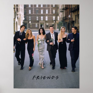 Poster FRIENDS™   Couples en tenue de soirée