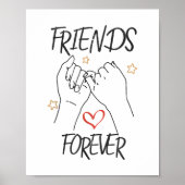 Poster Friends forever best friend love friendship trust (Devant)