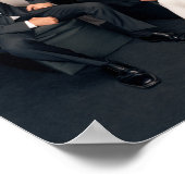 Poster FRIENDS™| Groupe en noir et blanc (Coin)