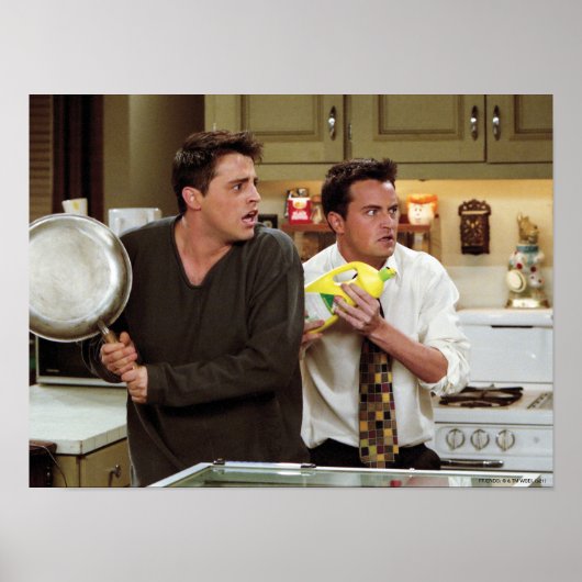 Poster FRIENDS™| Joey et Chandler craignent (Devant)