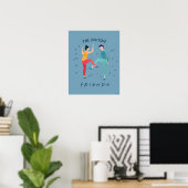 Poster FRIENDS™ | La Routine (Bureau à domicile)