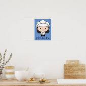 Poster FRIENDS™ | Monica Chibi (Cuisine)