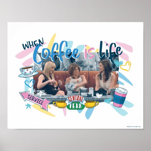 Poster FRIENDS™ | Quand le café est la vie (Devant)