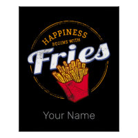 Fries Chips Snack Pomme de terre Vintage ou frites