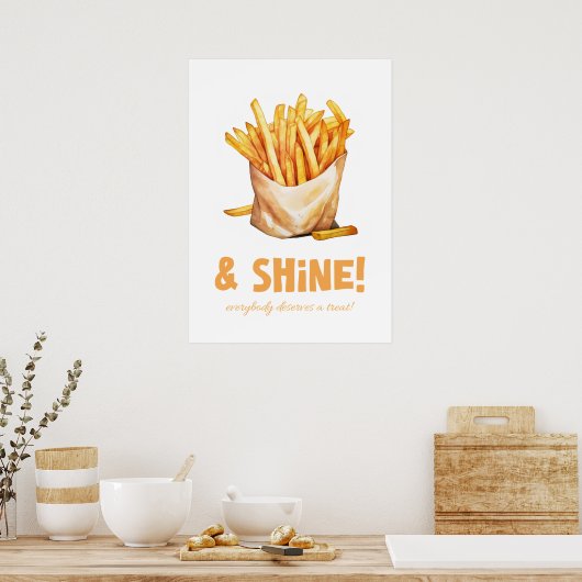 Poster Fries et brins (Cuisine)