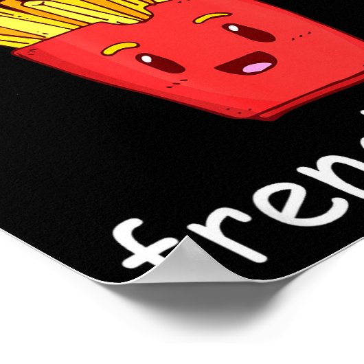 Poster Fries Shirt Funny French Fries Lover Cool French F (Coin)