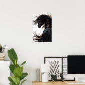 Poster Friesen du cheval Majestic Art par Bihrle (Bureau à domicile)