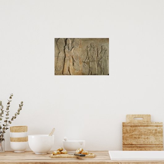 Poster Frieze représentant un esprit ailé (Cuisine)