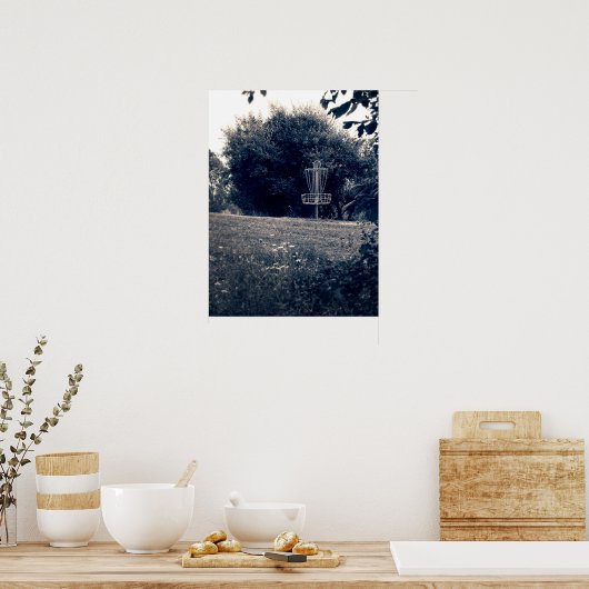 Poster Frisbee Disc Golf Basket (Cuisine)