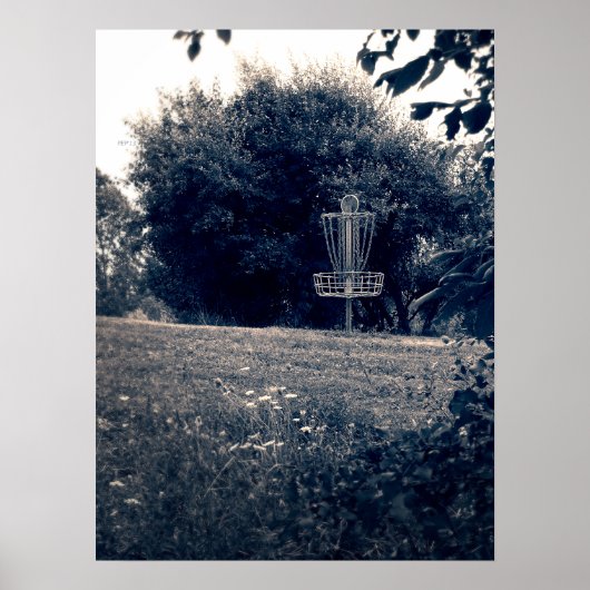 Poster Frisbee Disc Golf Basket (Devant)