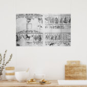 Poster Frise de la Grotto della Querciola (Cuisine)