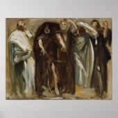 Poster Frise de l'étude des Prophètes, Sargent (Devant)