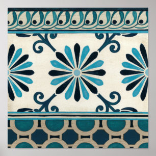 Poster Frise Indigo II non embellie