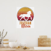 Poster Frison- Mère Frison- Pour amateur de cheval Frison (Cuisine)