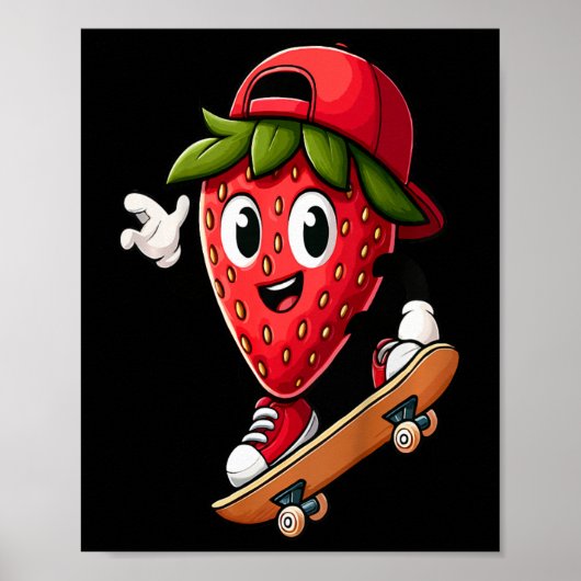 Poster Frisson des enfants de l'aventure de skateboard (Devant)