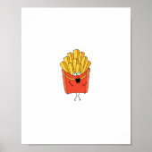Poster Frites, chips, thème frites chaudes (Devant)