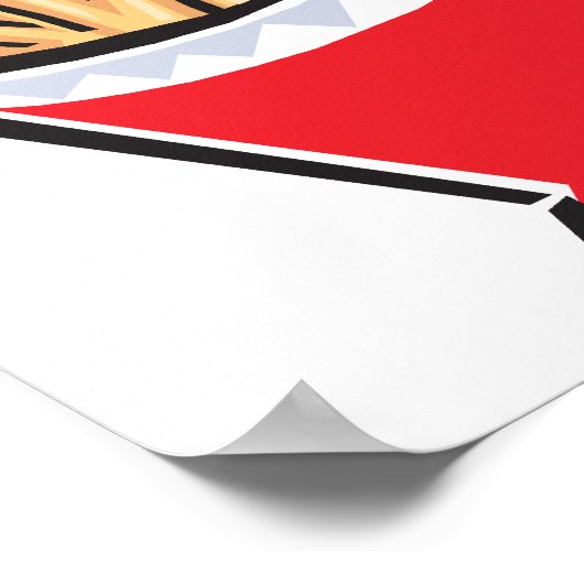 Poster frites rétro design (Coin)