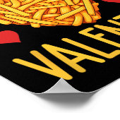 Poster Frites Sont Mon Amour De Frites Saint-Valentin (Coin)