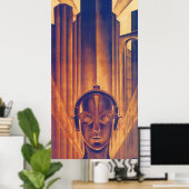 Poster Fritz Lang METROPOLIS 1927 Science Fiction Film Vi (Bureau à domicile)