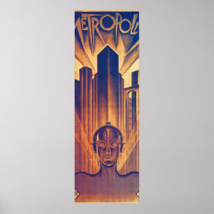 Poster Fritz Lang METROPOLIS 1927 Science Fiction Film Vi