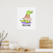Poster Frock-odile Funny Crocodile Pun (Cuisine)