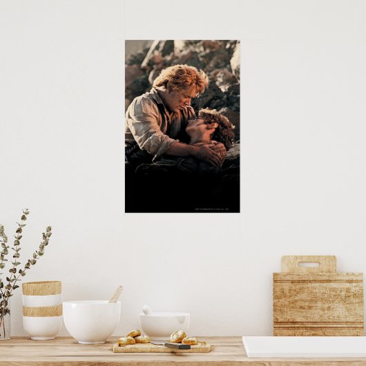 Poster FRODO™ dans les bras de Samwise (Cuisine)