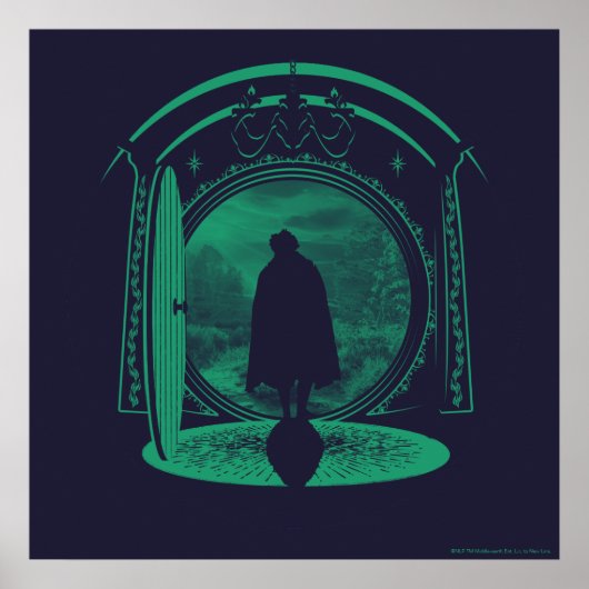 Poster FRODO™ Quittant la silhouette de LA COMTÉ™ (Devant)
