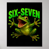 Poster Frog 67 Meme Six Seven Funny Gen Alpha  (Devant)