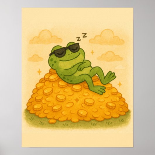 Poster Frog dormant sur Gold Hill (Devant)