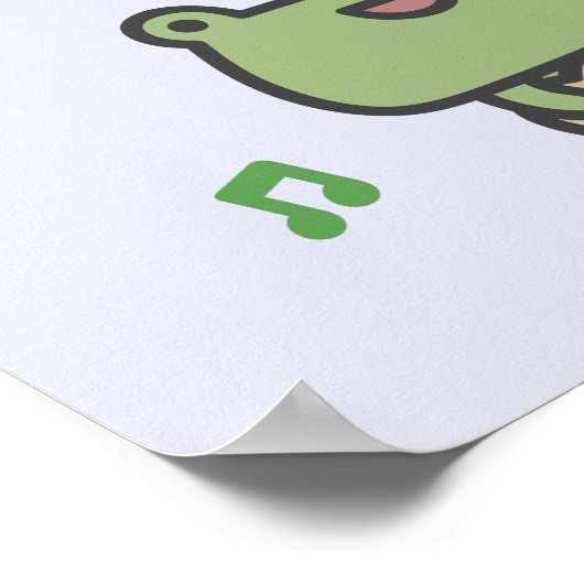 Poster Frog Playing Guitar (Coin)