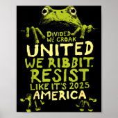 Poster Frog Resist Cute Funny  (Devant)