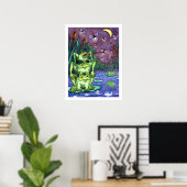 Poster Froggy Night - Animaux - 18 x 24 (Bureau à domicile)