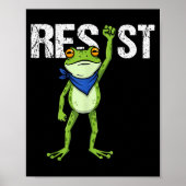 Poster Frogs Resist - Rtland Frog Protest Funny  (Devant)