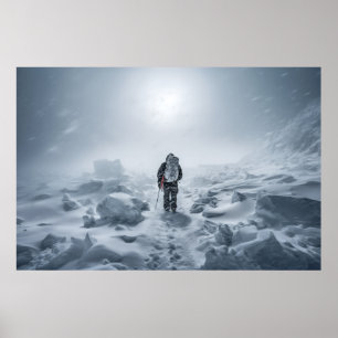Poster Froid Extreme Challenge Extérieur Aventure Explore